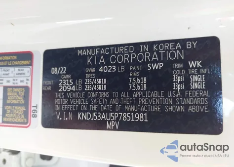 2023 Kia Soul Gt-Line z USA, uszkodzony, nr VIN KNDJ53AU5P7851981